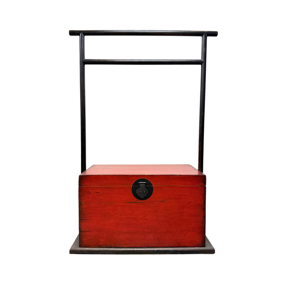 CHEST W/ COAT HANGER NINGBO RED 5CH-006