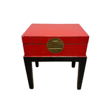 SIDE TABLE BS CHEST RED