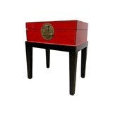 SIDE TABLE BS CHEST RED