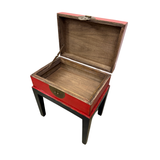 SIDE TABLE BS CHEST RED