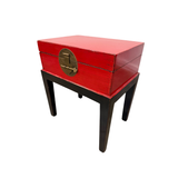 SIDE TABLE BS CHEST RED