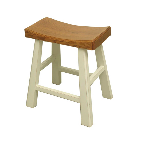 STOOL SADDLE WHITE MQZ-206