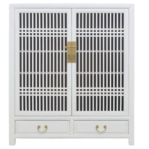 CABINET LATTICE 2DW2DR WHITE WASH MQZ-35