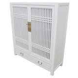 CABINET LATTICE 2DW2DR WHITE WASH MQZ-35