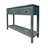 <CLEARANCE> CONSOLE TABLE 4DW SKY BLUE CH-80