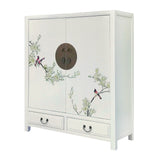 SHOE CABINET FLEUR 2DW2DR WHITE WASH MQZ-36