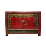 SIDEBOARD 2DR MONGOLIAN RED GREEN 3CH-060