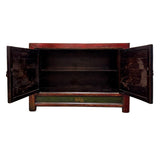 SIDEBOARD 2DR MONGOLIAN RED GREEN 3CH-060