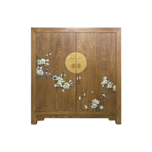 SHOE CABINET FLEUR 2 DOORS LIGHT WOOD MQZ-13