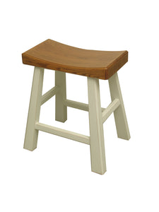 STOOL SADDLE WHITE MQZ-206