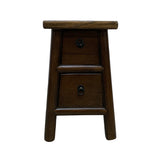 STOOL LIANG 2DW DARK WOOD MQZ-204